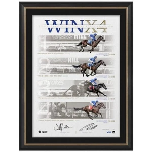 WINX HUGH BOWMAN CHRIS WALLER DUAL SIGNED & FRAMED OFFICIAL WINX4 LITHOGRAPH - Picture 1 of 1