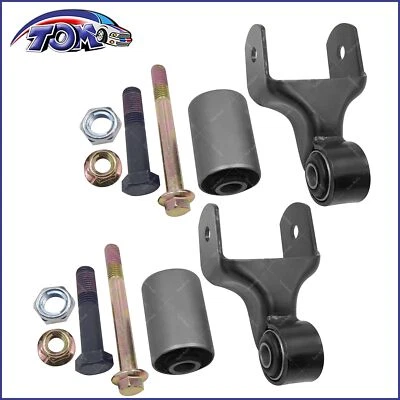Kit de soporte de grillete de resorte de hoja delantera de 2 piezas para Ford F250 F350 1980-1997 722-015 Foto 1 de 2