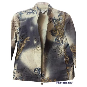 St. John Sport By Marie Gray Blouson Jacket, Size Small - Picture 1 of 10