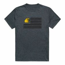 SUNY College at Brockport Golden Eagles USA Flag T-Shirt Heather Charcoal