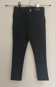 TCP Toddler Girls Elastic Waist Stretchy Pull-On Sparkly Jeggings Black 3T NWT - Picture 1 of 5