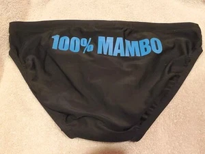 SPEEDO Mambo Australia 5CM Lados RARO Hombre Calzoncillo de Natación Talla 34 LOGO TRASERO NUEVO Negro - Imagen 1 de 3