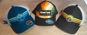 Lot of 3 new Boco Gear Ironman Tulsa Coastal VR Mesh Snapback running Marathon - Picture 1 of 16
