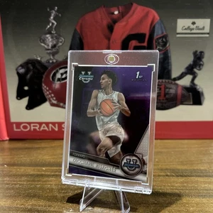 2023-24 Bowman University Chrome - Zaccarie Risacher #9 Viola Rifrattore... - Foto 1 di 3