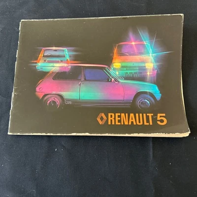 Libretto Uso e Manutenzione RENAULT 5 - Ed. Italiana - Immagine 1 di 4