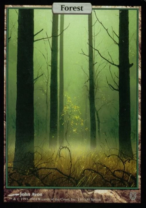 Forest (140) - Medium Play MTG Unhinged - Image 1 of 1