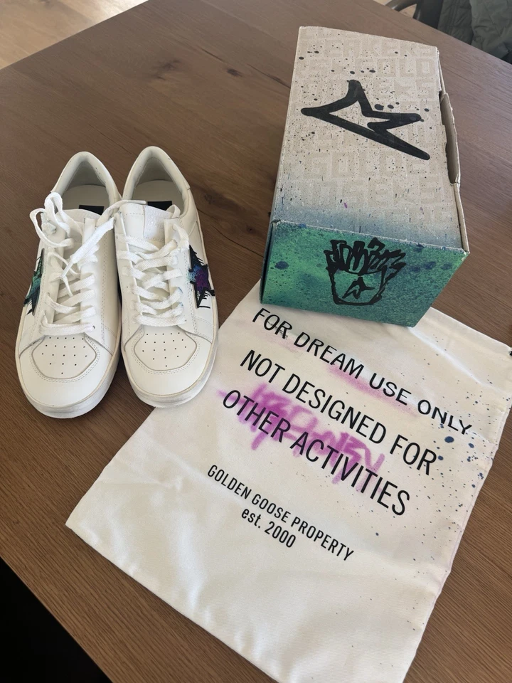 Size 9 - Golden Goose Stardan White