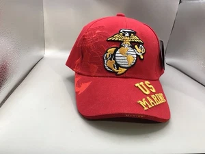 Cappellino a sfera rosso marino "US Marine" regolabile da Golden Lion - Foto 1 di 8