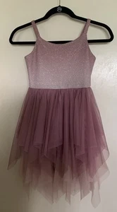 Cat&Jack Festive Dress W/Mesh Skirt Purple Size S (6/6X) Girls CHILDREN - Picture 1 of 4