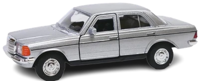 Welly Mercedes Benz W 123 argento metallizzato scala 1:34 1:39 auto 4,5... - Immagine 1 di 4