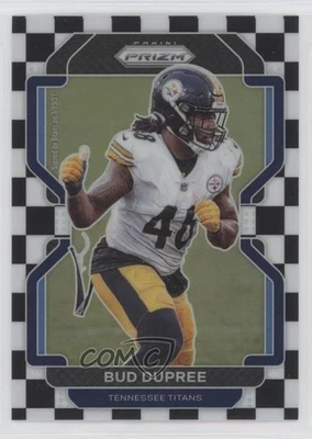 2021 Panini Prizm Black & White Checker Prizm Bud Dupree #7 - Image 1 of 2