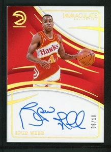 2023-24 SPUD WEBB 09/10 AUTO PANINI IMMACULATE COLLECTION AUTOGRAPHS - Picture 1 of 2