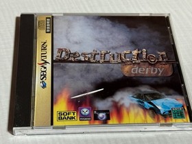 Sega Saturn Software Destruction Derby With Manual & Obi Tested Used 1995 Japan