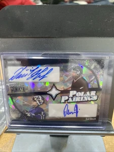 2025 Leaf Metal Dominik Hasek Olaf Kolzig Polar Pairings Crystal Black Auto 1/1 - Foto 1 di 4