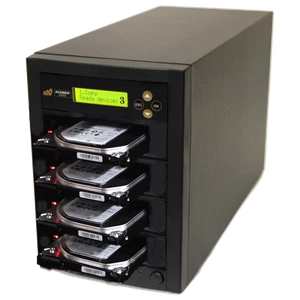 Duplicatore disco rigido SATA 1 a 3 - fotocopiatrice clone SSD HDD & gomma DoD 18 GB/min - Foto 1 di 4