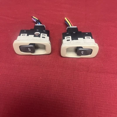 1999-2003 Volvo S80 Left And Right Rear Side Power Window Switch 9476697 Tan OEM - Image 1 of 4