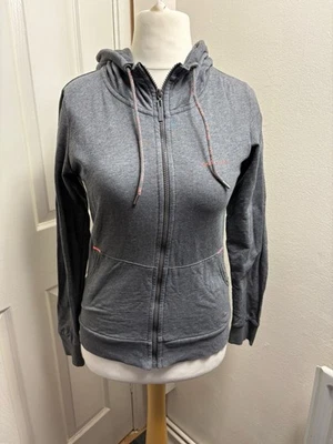 ONLY PLAY Women’s Grey Full Zip Hoodie Size M Cotton Blend Activewear - Image 1 of 4