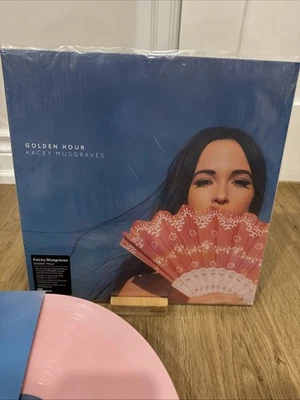 KACEY MUSGRAVES Golden Hour ORANGE/PINK VINYL ME PLEASE W/HYPE STICKER/2000 VMP Foto 1 de 4