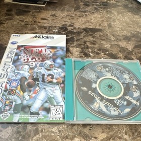 Sega Saturn NFL Quarterback Club 97 Acclaim 1996 Sports Manual w/ reg Included