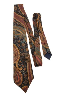Corbata De Colección Burberry Of London Multicolor Floral Paisley Seda 581/2" Largo Foto 1 de 4