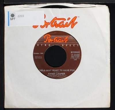 Cyndi Lauper - Time After Time - 7" single 45rpm record [2203] USA - Image 1 of 3