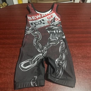 Camiseta de lucha libre juvenil pequeña My House Beware Of Dog - Imagen 1 de 9