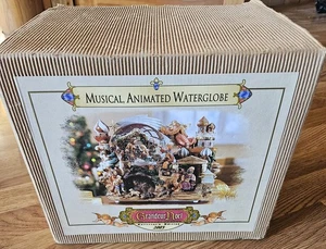 Grandeur Noel 2003 Collector Musical Animated WaterGlobe Birth Of Christ *Works* - Picture 1 of 9
