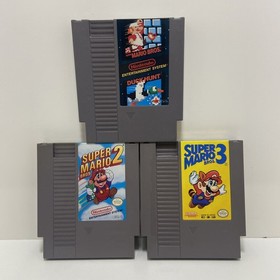 NES Super Mario Bros Duck Hunt Mario 2 Mario 3 Lot Tested Authentic