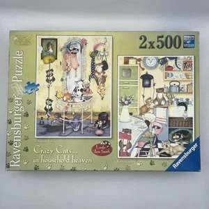 Ravensburger puzzle 500 pezzi x2 gatti pazzi in casa completo - Foto 1 di 2