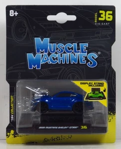 Maisto Muscle Machines 2020 Ford Mustang Shelby GT500 Blue Diecast Car # 36 1:64 - Picture 1 of 8