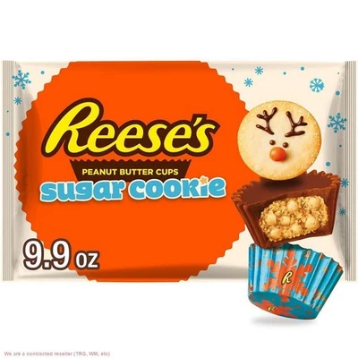 Miniaturas de biscoito de açúcar copo manteiga de amendoim Natal Reese's - 9,9 oz BB 05/26 - Imagem 1 de 4