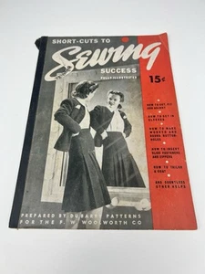 Vintage 1940 SHORT-CUTS TO SEWING SUCCESS Fully Illustrated Paperback Dubarry - Picture 1 of 14