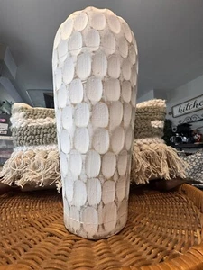 Threshold Wooden Distressed Flower Vase Hold Dry Flowers, Farmhouse Decor 15” - Picture 1 of 6