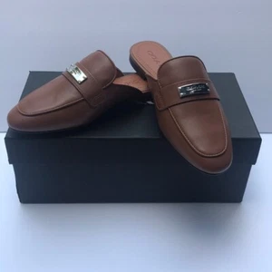 🐼🐼 Coach 🐼🐼 Talla 5.5 🐼 Zapatos Mula Cuero Karité Sillín NUEVO AUTÉNTICO 🐼 - Imagen 1 de 8