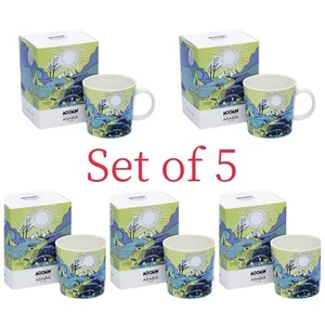 ARABIA Moomin's Day Mug 0.3L 2024 Spring Set of 5 Limited Edition NEW JAPAN F/S - Picture 1 of 5