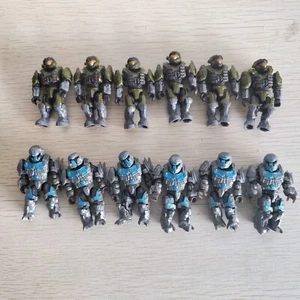 Lot of 12pcs Halo Mega Construx Green Spartan & Brute Action Figure - Picture 1 of 2