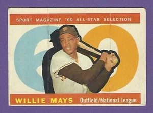 1960 Topps - #564 NL All-Star Willie Mays OF - San Francisco Giants - Sehr guter Zustand - Bild 1 von 2