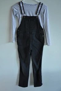 Dickies Overalls size Medium Black Overalls with 2 Shirts - Picture 1 of 9