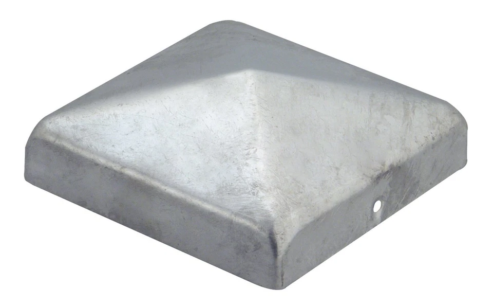 GARTENWELT RIEGELSBERGER Tappo palo zincato a caldo 120 x 120 mm piramide / tappo per pali 12 x 12 cm