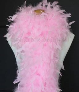 Candy Pink 80 Gram Chandelle Feather Boa Dance Party Halloween Costume - Picture 1 of 1