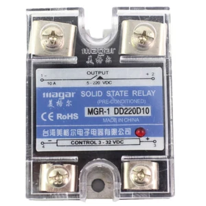 SSR-10A DD DC-DC Solid State Relay input 3-32VDC output 5~220VDC Control - Picture 1 of 4