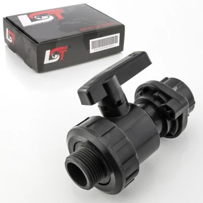 Absperrhahn Kugelhahn Kupplung Absperrventil Verschraubung PE-Rohr "IG x 1"AG - Bild 1 von 4