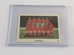Tarjeta intercambiable de fútbol americano Liverpool 1970/71 The Sun #12 foto del equipo - Imagen 1 de 5