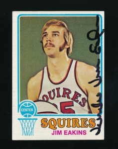 1973 Topps #178 Jim Eakins signed auto autograph crisp black sharpie