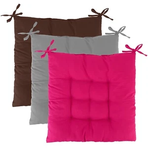 4Pcs Chair Cushion Pads Pillow Soft Sitting Mat Home Office Square Chair Pad Mat - Picture 1 of 54