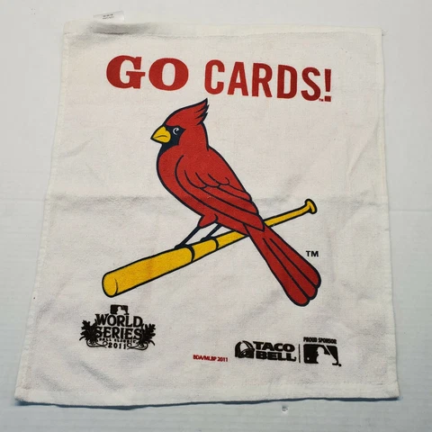 STL Cardinals Vs Texas Rangers 2011 Official World Series RALLY TOWEL EX FS Cover