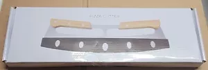 NIB - 14" Rocker Pizza Cutter with Wooden Handles & Protective Cover - Picture 1 of 5