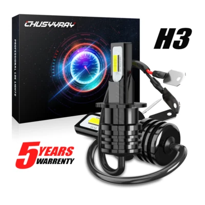 适用于英菲尼迪 QX56 2004 - 2010 超亮 6000K 白色 LED 雾灯 H3 灯泡套件 — 第 1/4 张图片