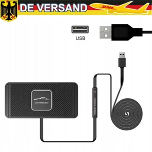 Automobil Wireless Induktionsladegerät Ladestation Charger Für iPhone Samsung - Zdjęcie 1 z 12