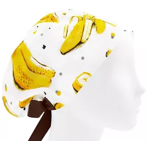 Sombrero de exfoliante, gorras de cirugía, sombreros quirúrgicos de plátano, sombrero de enfermera fruta - Imagen 1 de 3